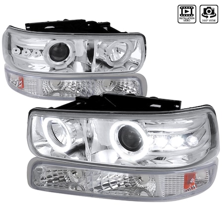 Spec-D Tuning 99-03 Chevrolet Silverado Combo, 2LBLHP-SIV99-RS 2LBLHP-SIV99-RS